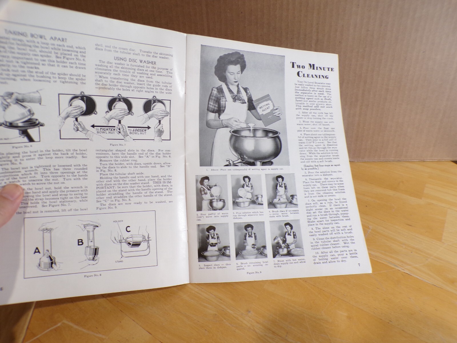 1951 Instruction Manual De Laval Cream Separators Booklet w/Envelope Dairy Cows