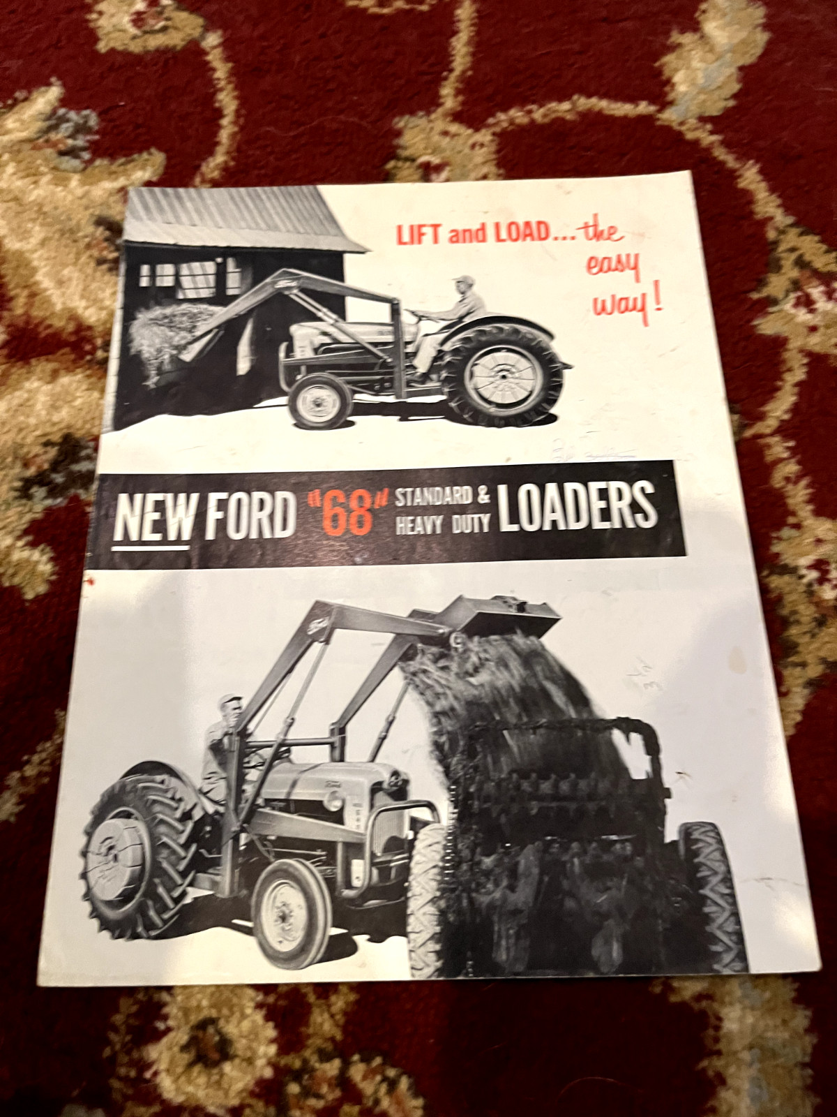Ford Tractor 68 Standard & Heavy Duty Loader For 1957 Brochure BAOH