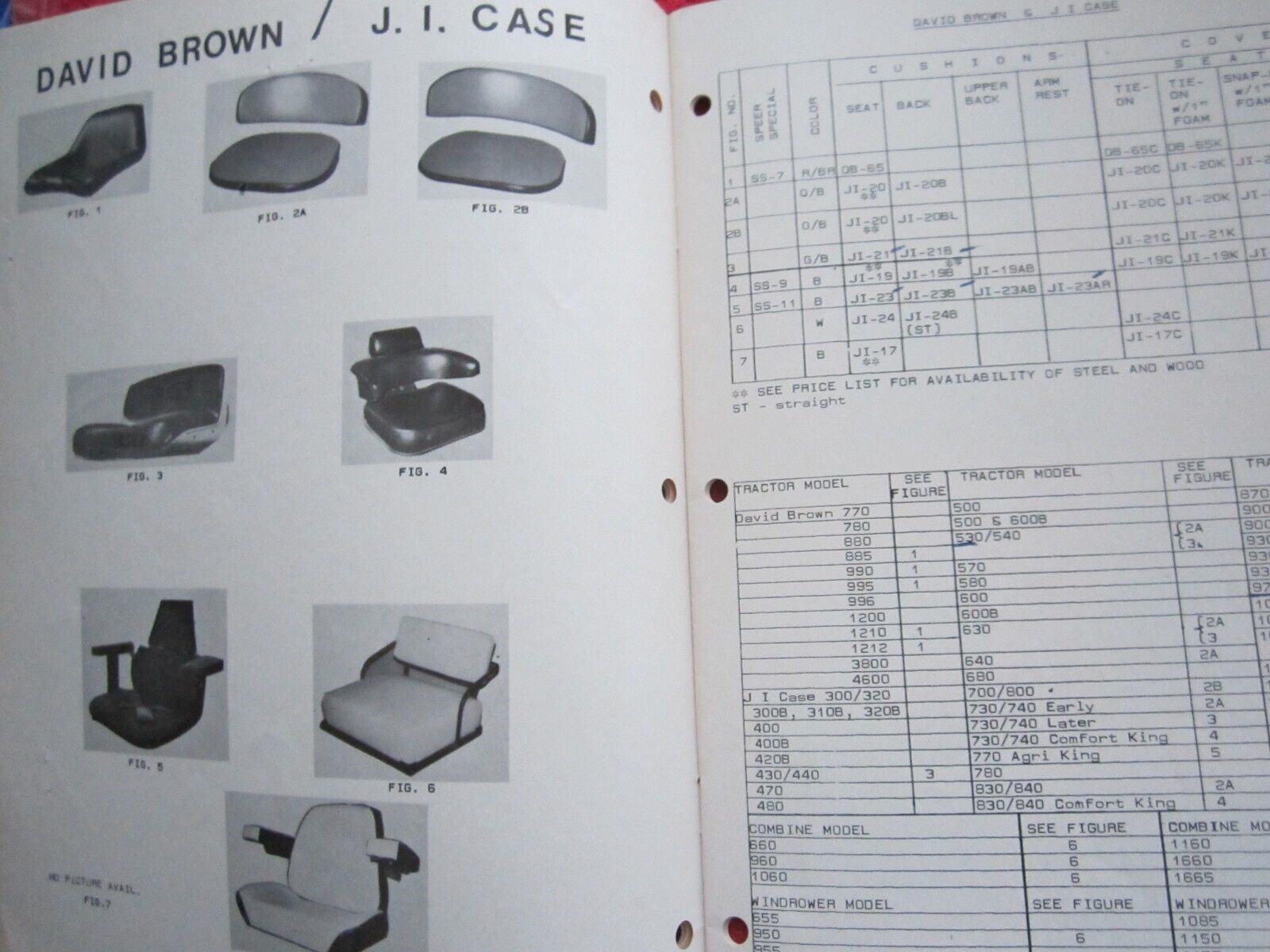 1970&rsquo;s SPEER CUSHION Co. HOLYOKE COLORADO TRACTOR SEAT CATALOG DEERE, AC,CASE,IH