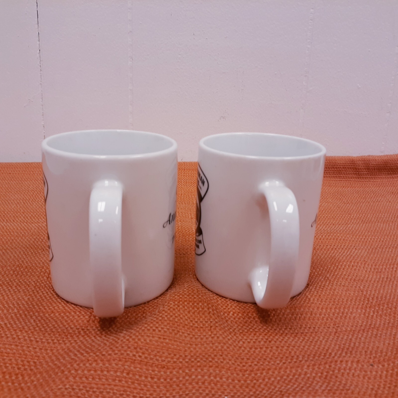 VTG Set of 2 Linyi 90th Anniversary 1909-1999 W.L. Zimmerman & Sons Cup Mugs