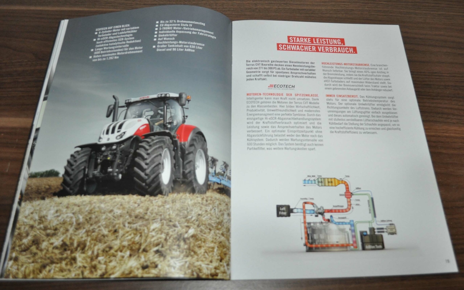 Steyr 6270 6300 Terrus CVT Tractor Brochure Prospekt