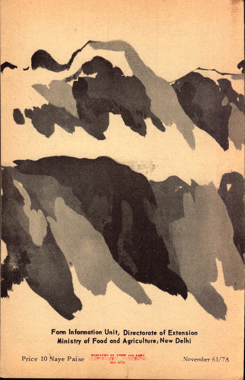 Vintage India Farming Brochure Leaflet No. 41 Ravines What To Do New Delhi
