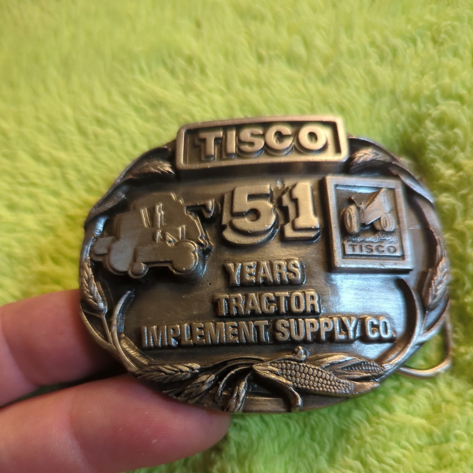 Metal Belt Buckle TISCO 51 Years Tractor Implement Supply Company #2