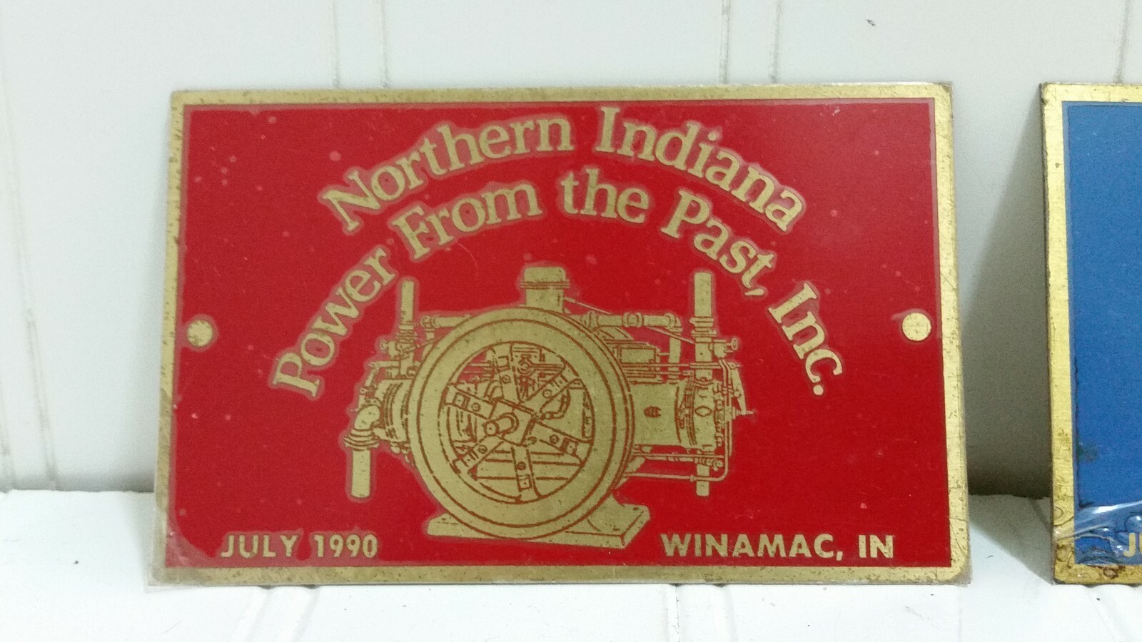 Power & Antique Engine Show EXHIBITOR PLAQUE Lot Exibits Tractor Machinery Brass