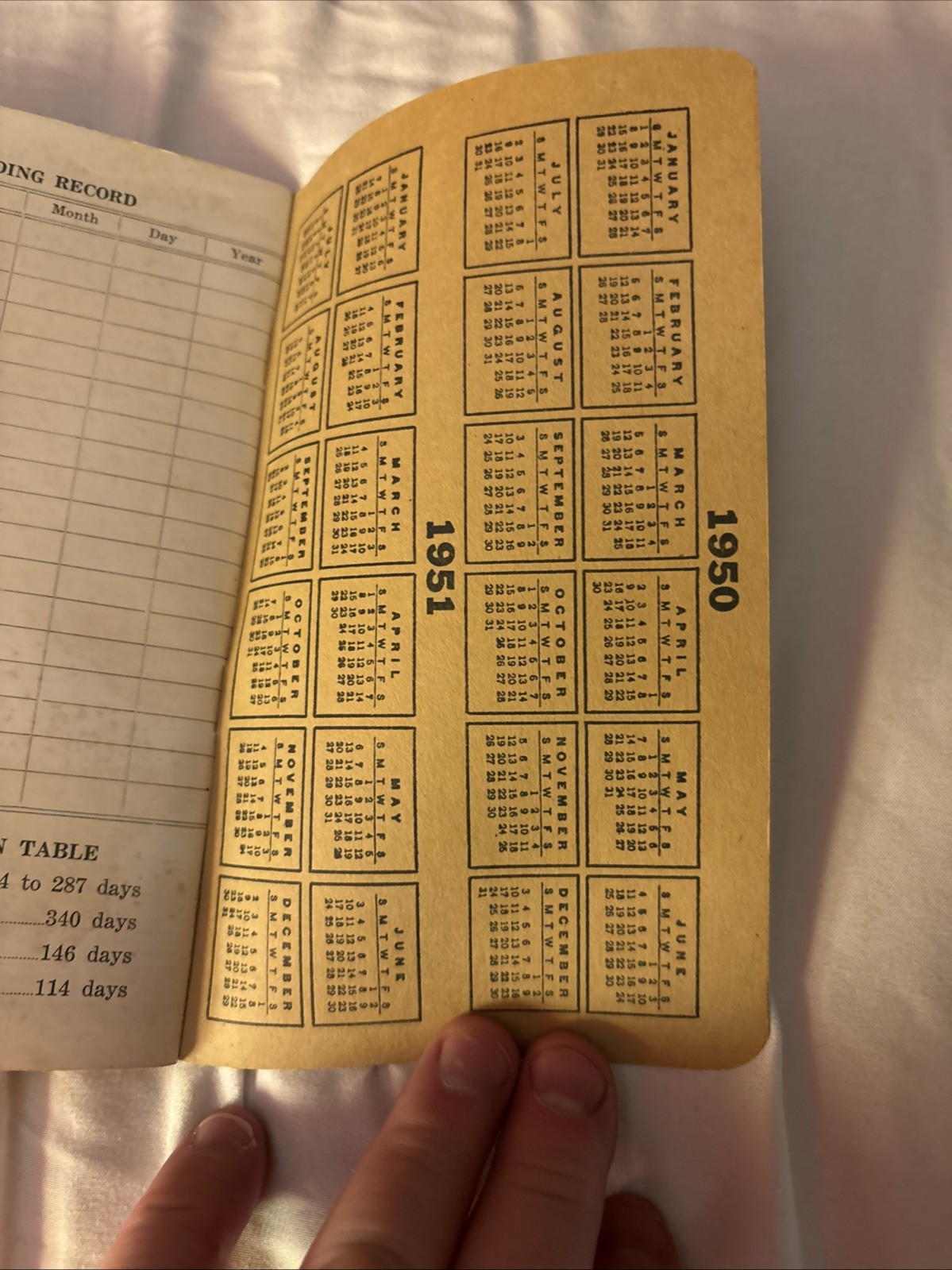 Vintage 1950 Master Farmer Ledger Unused Rain And Hall Insurance Bureau