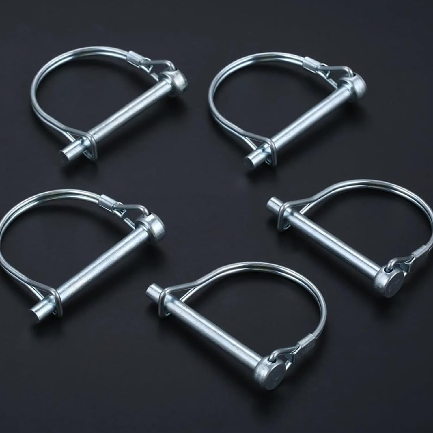 10 Pack 1/4X4 Inch Trailer Coupler Pin Set, Heavy Duty Locking Pin Secure Towing