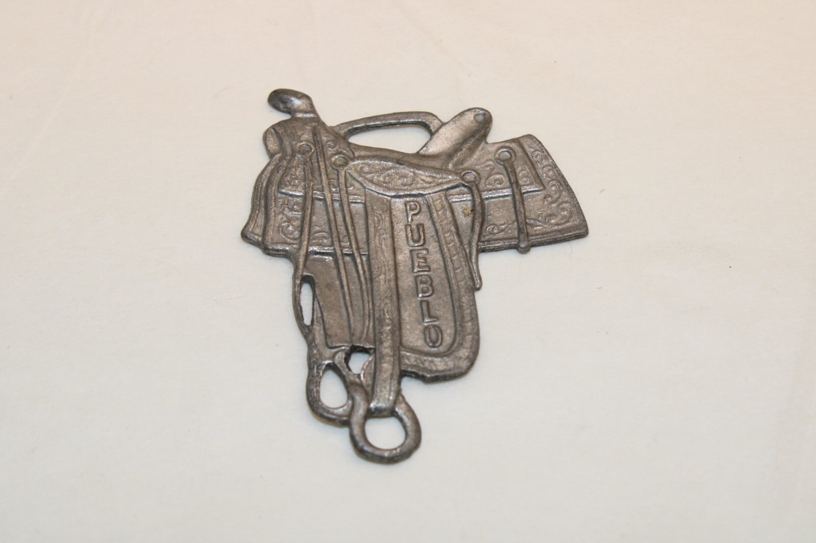 Frazier Pueblo Saddles Watch FOB Advertising Antique Vintage Western Saddle
