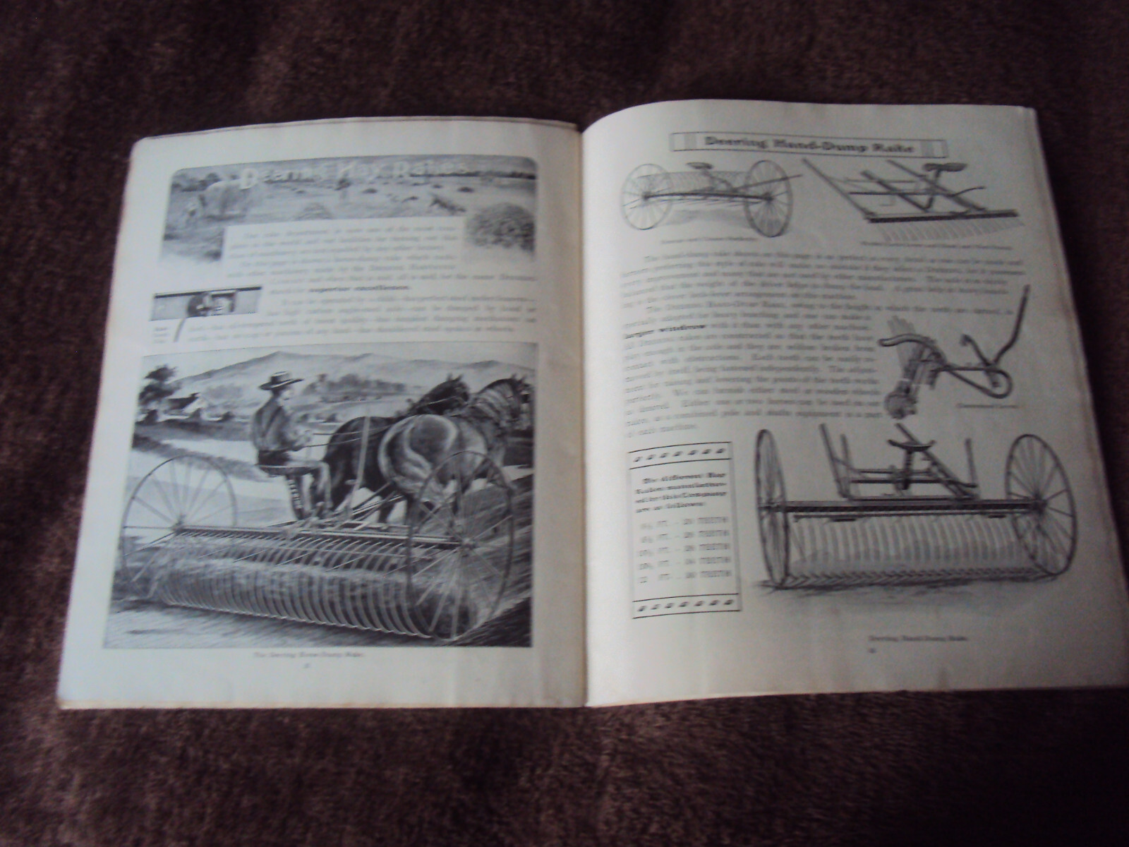 1901 Deering Harvesting Machinery Catalog 36 page SB