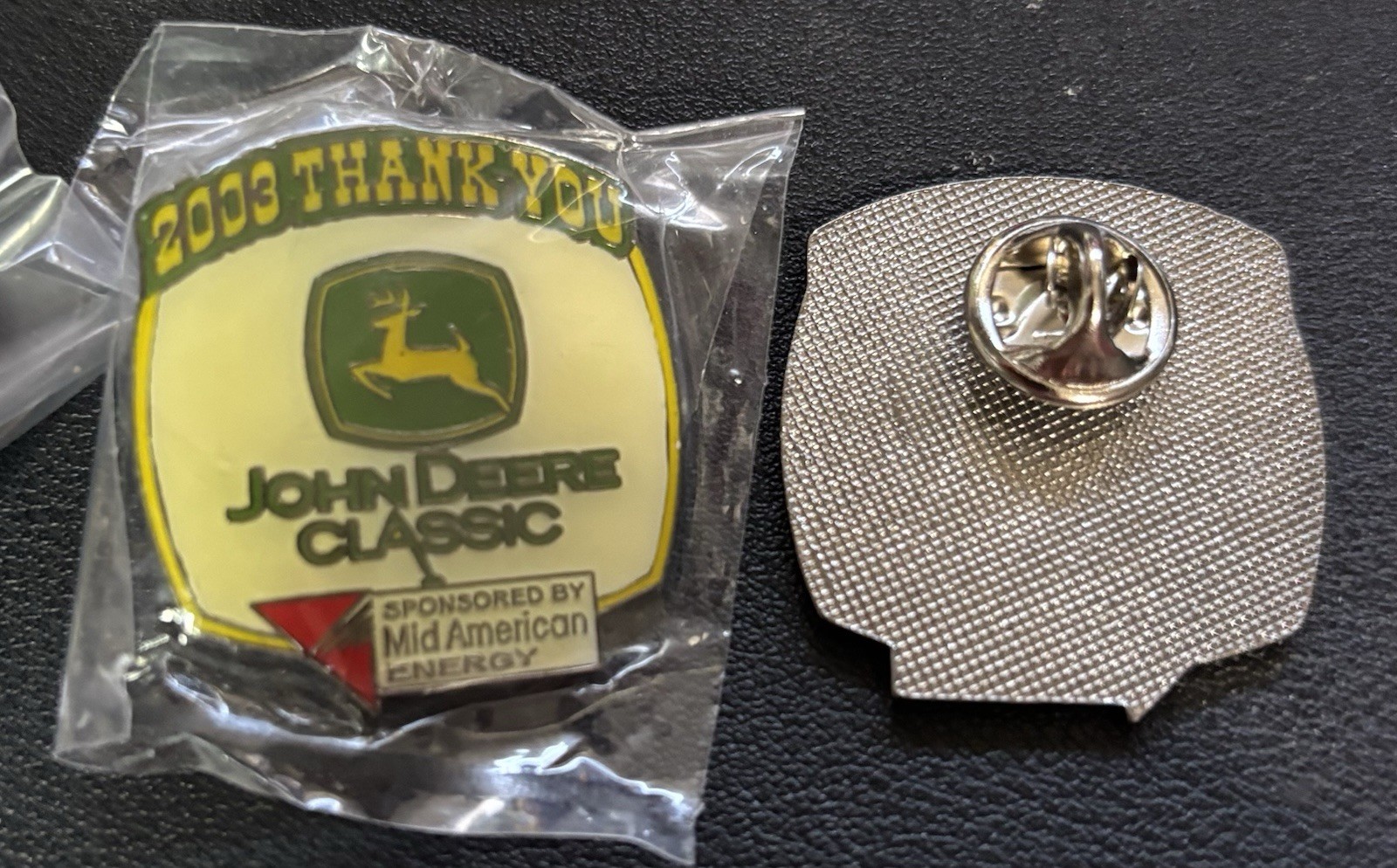 John Deere Theme vintage Lapel Pins. 2 Sets of 5 different. Lot Of 10 Total Pins