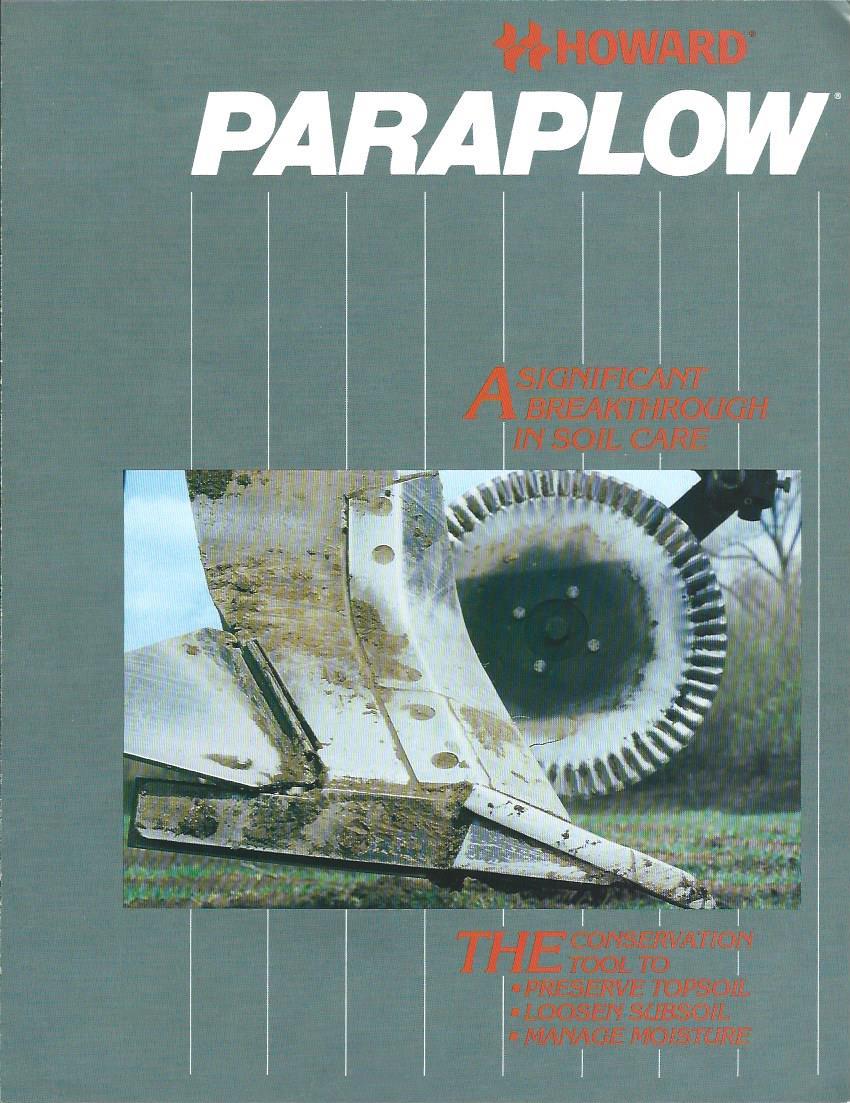 Farm Implement Brochure – Howard – Paraplow – c1983 (F3894)