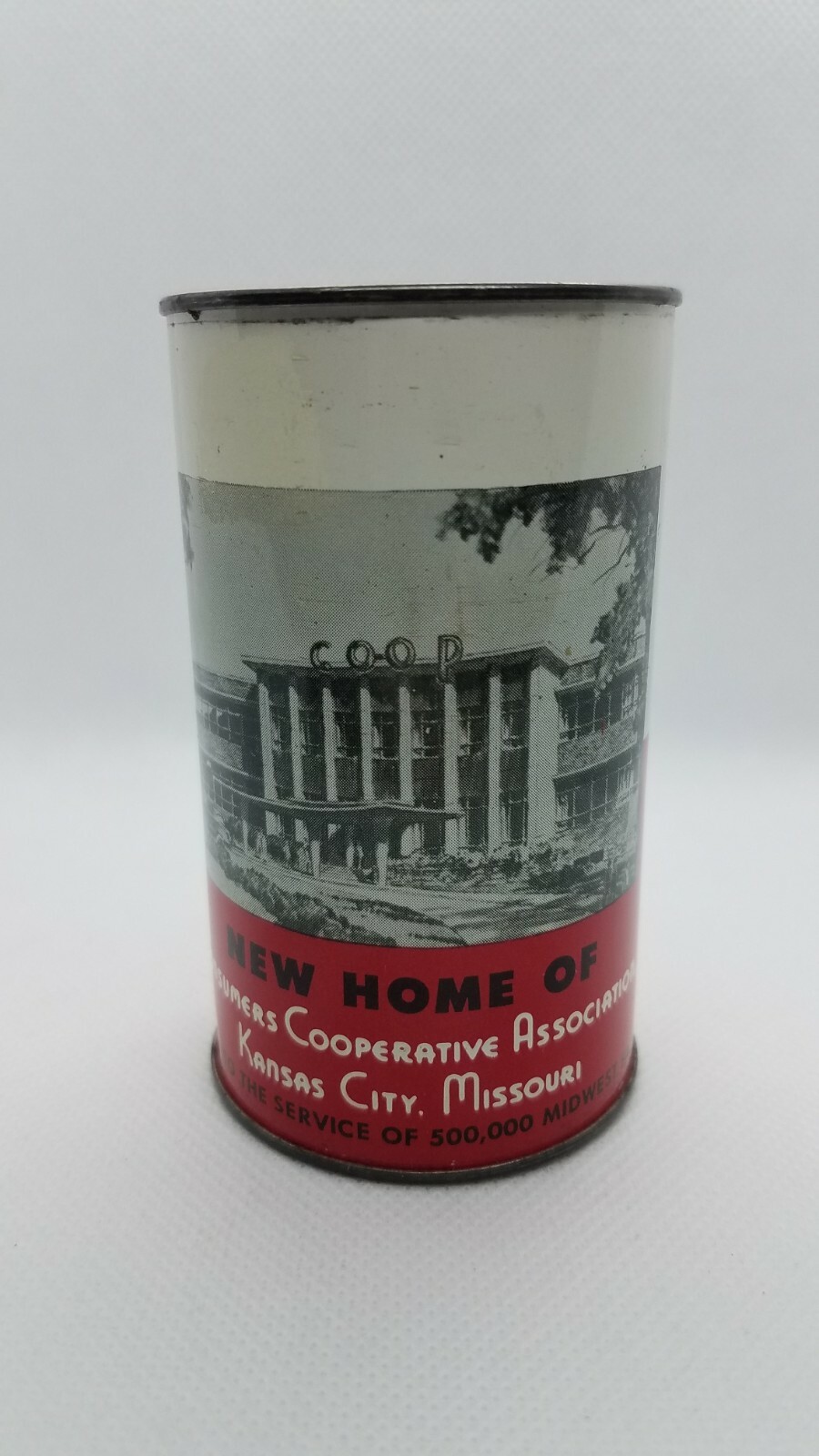 Kansas City Missouri MO Consumers Cooperative Association Metal Coin Bank