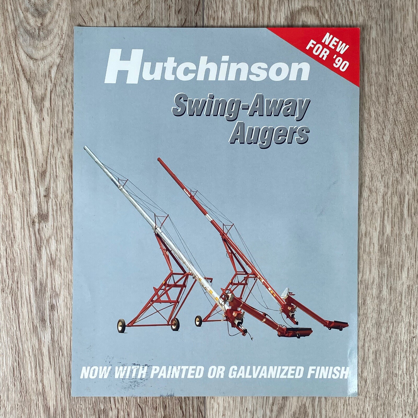 Farm Equipment Brochure Hutchinson Swing-Away Auger 1990 Moorhead, MN