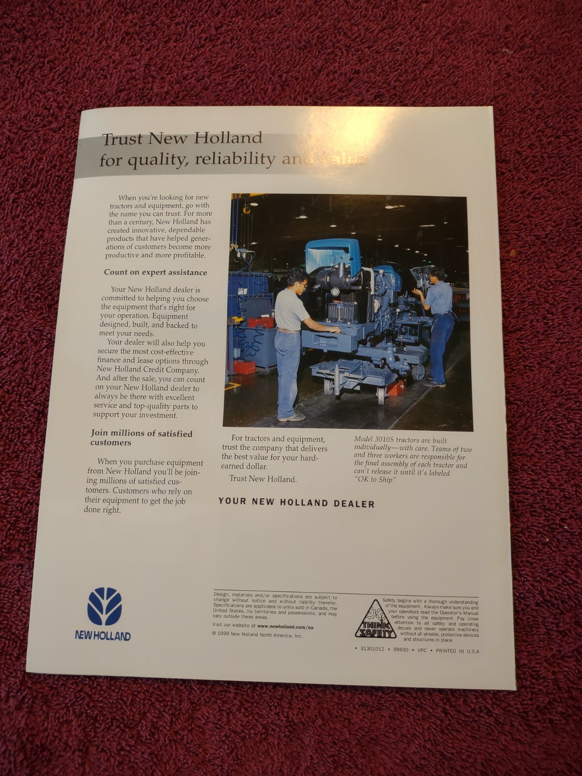 New Holland 3010s Brochure Literature Advertising. lot of 2
