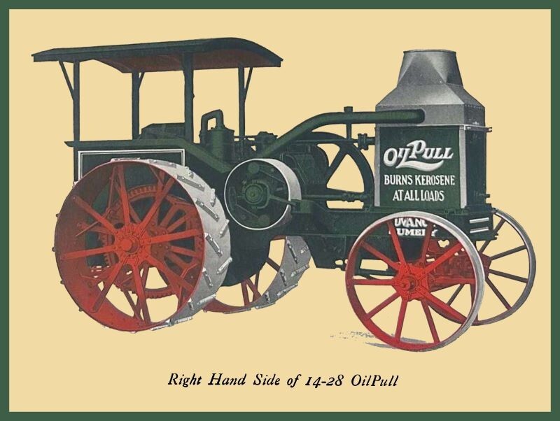 Advance Rumely 14-28 Oil Pull Tractor New Metal Sign: 9×12 & Free Shipping