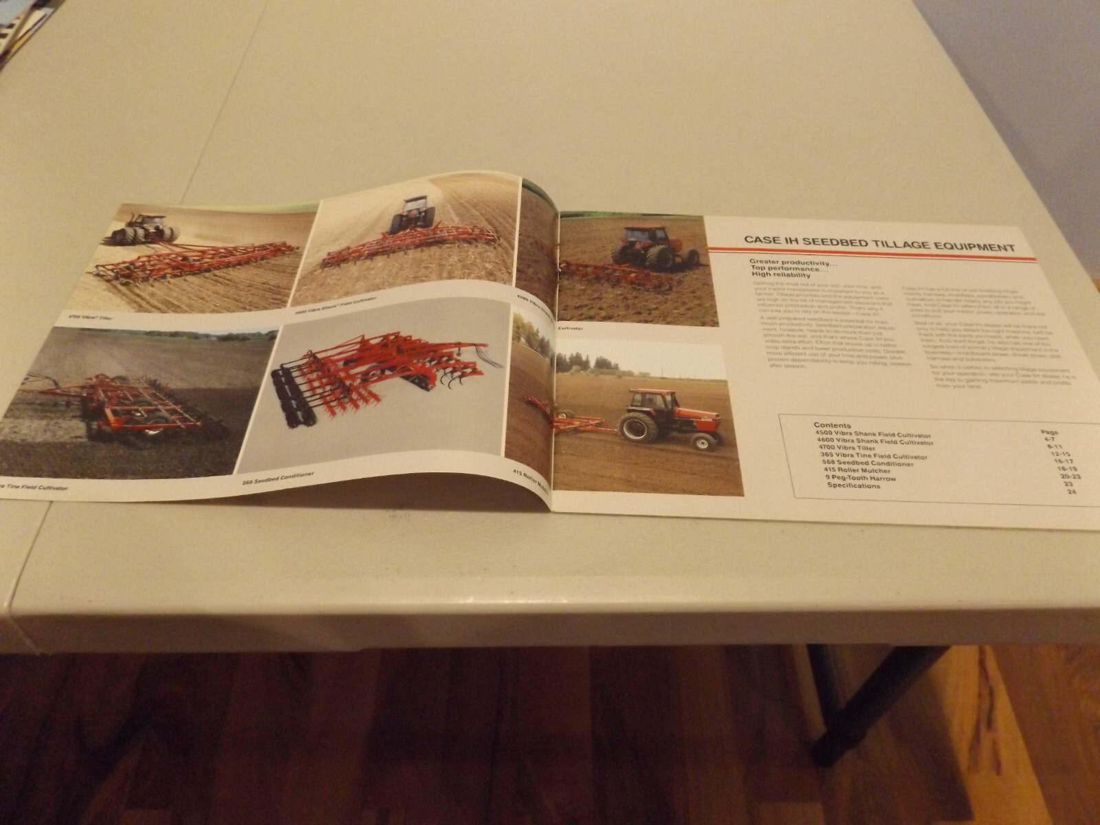 CASE-IH SEEDBED TILLAGE EQUIPMENT, LIT # AD-60261D1