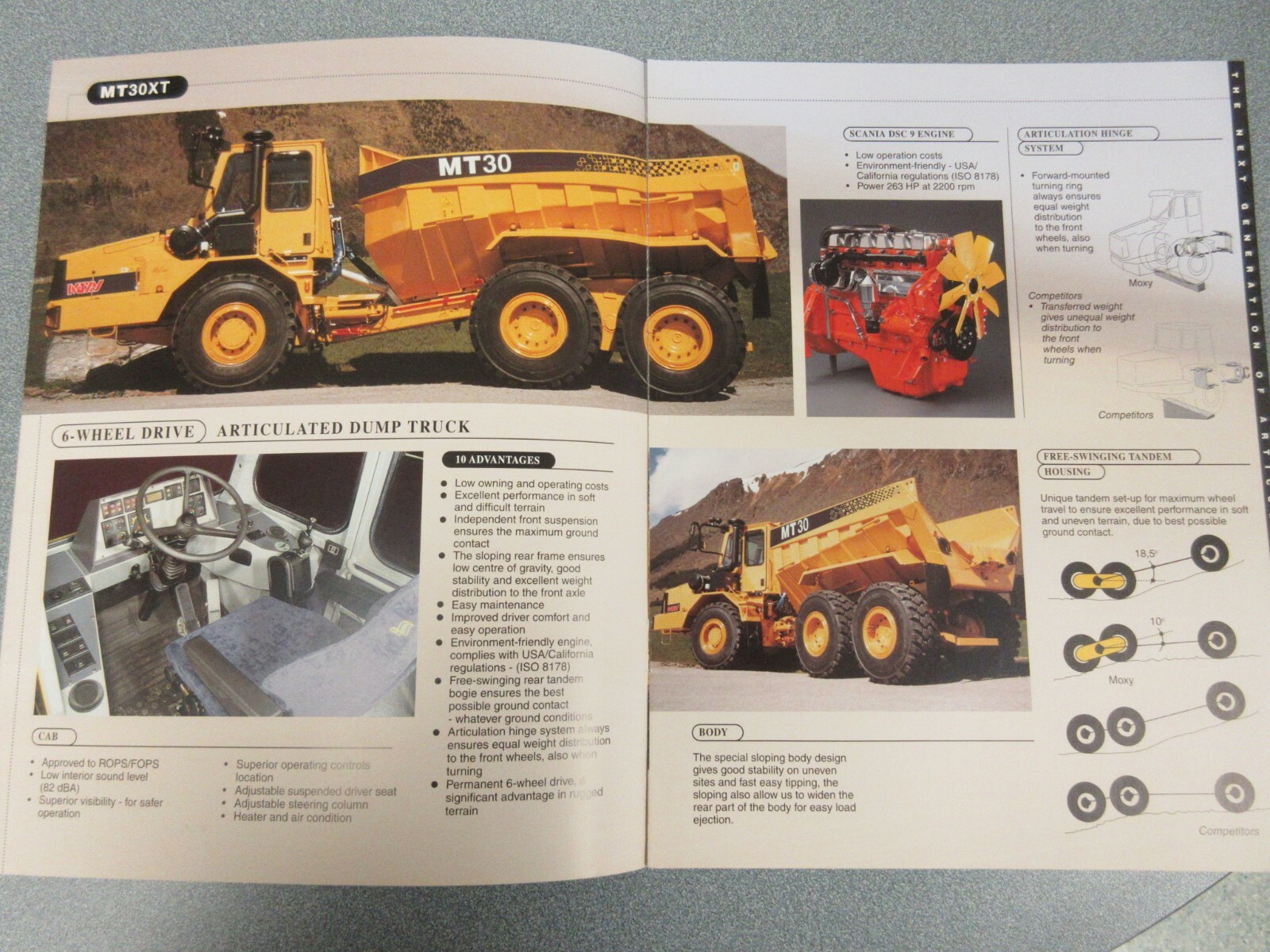 Moxy Articulated Dump Trucks MT30XT Brochure 8 Pages