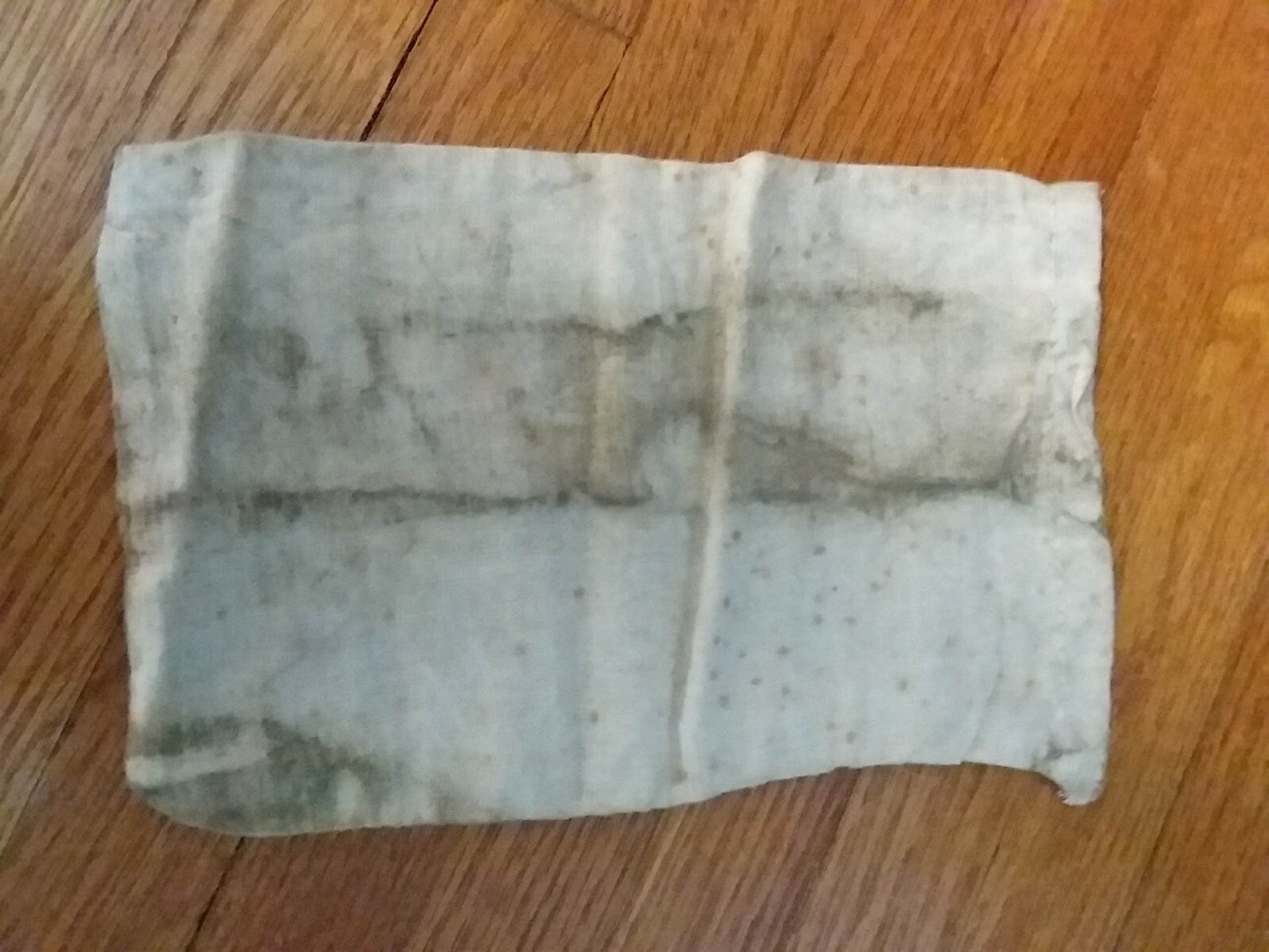 Vintage Evansville Indiana Cloth Bag Orr Iron Co Blacksmith Gas Auto Advertising