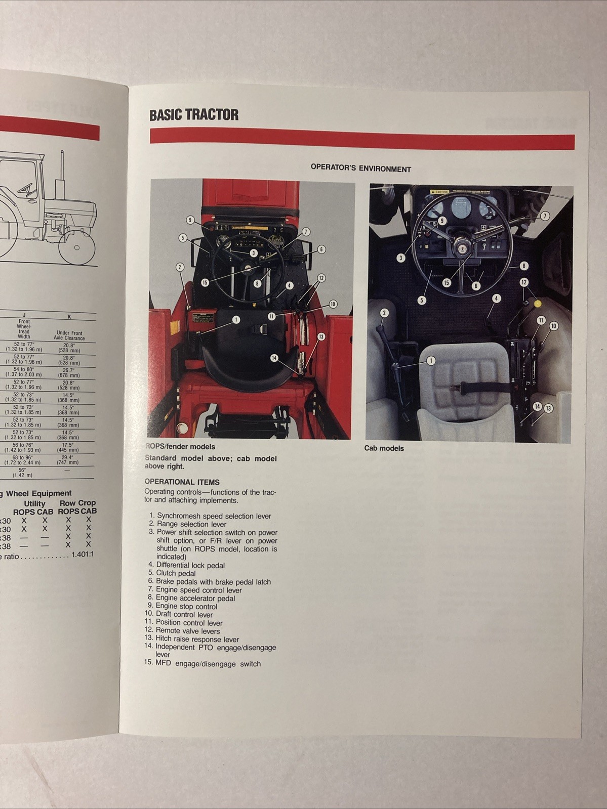 CASE IH MODEL 685 TRACTOR 6 PAGES SALES BROCHURE