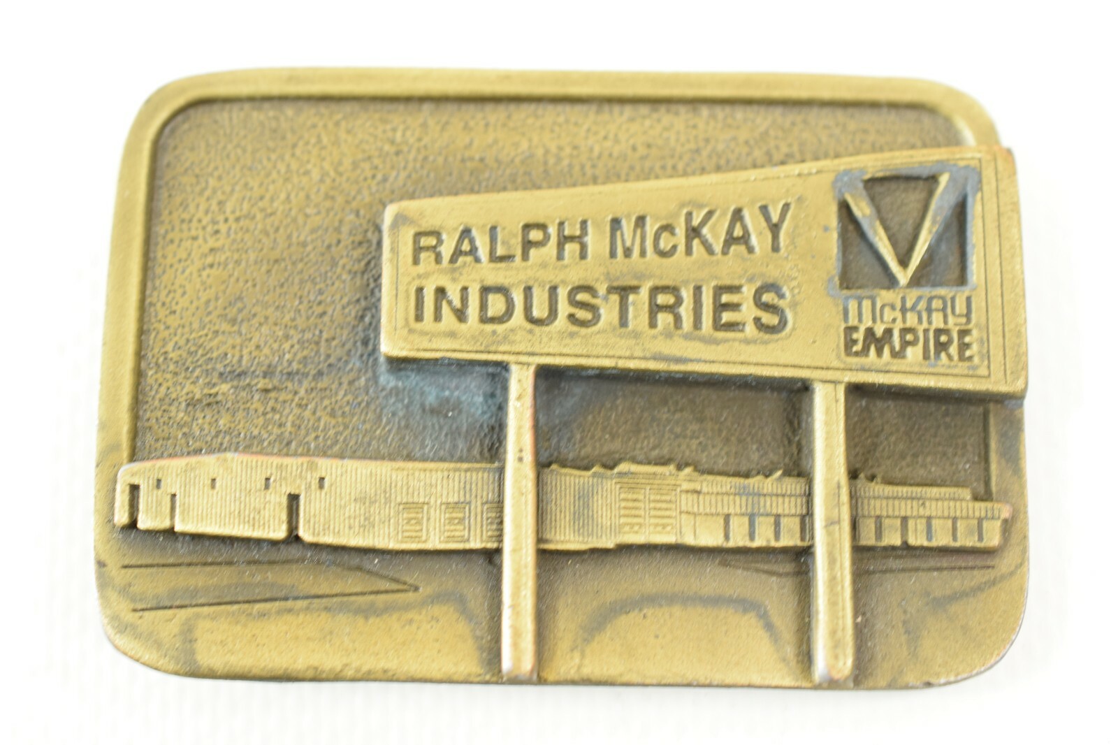 1995 Ralph McKay Industries Empire Plow Company 20th Anniversary Belt Buckle