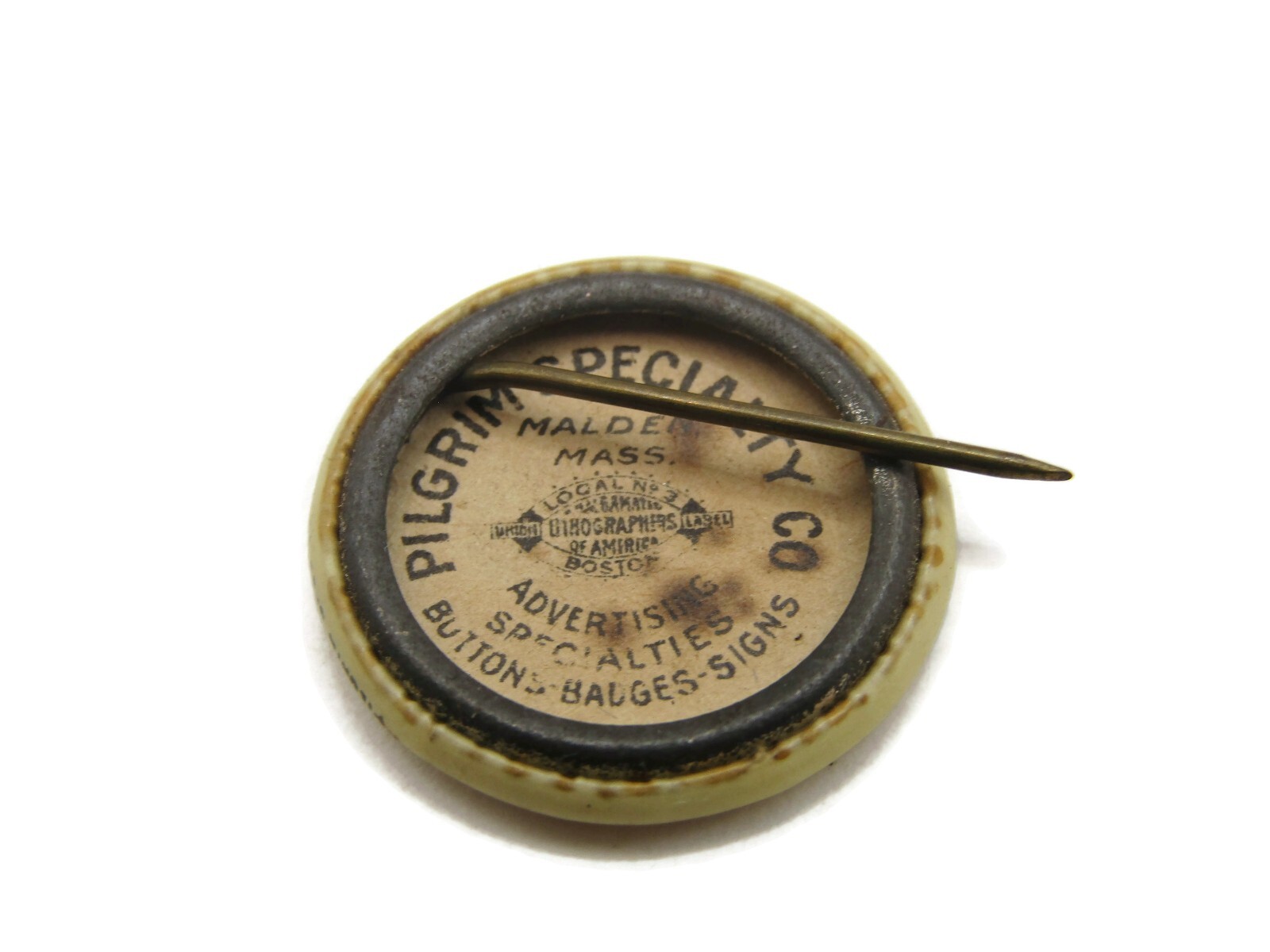 Antique AA Quality Pinback Button American Agricultural Chemical Co. Fertilizer