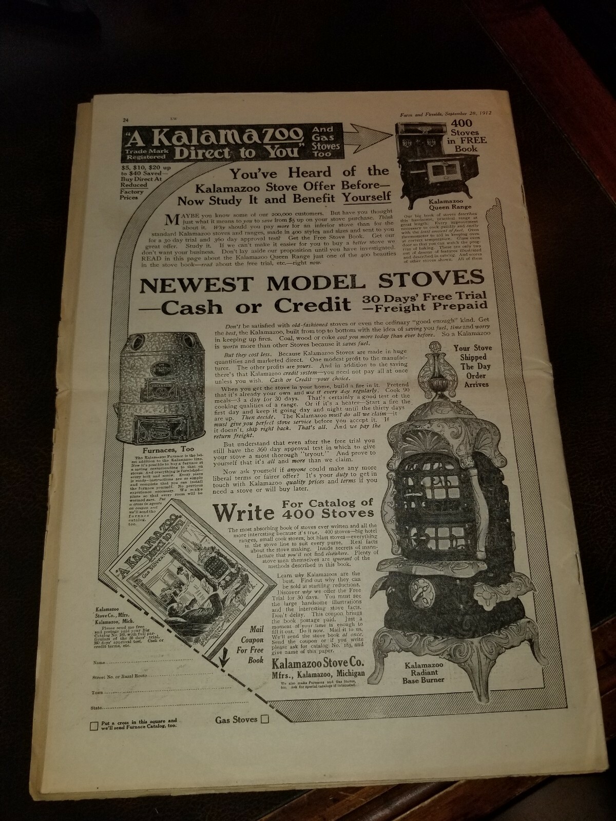 FARM and FIRESIDE The National Farm Paper 1912