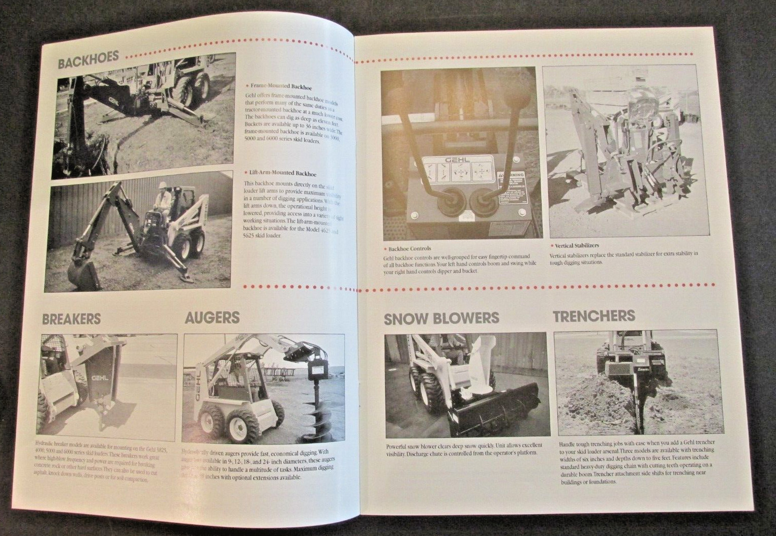 GEHL Attachments Skid Steer Hansen Implement Great Falls Montana USA Ad Catalog