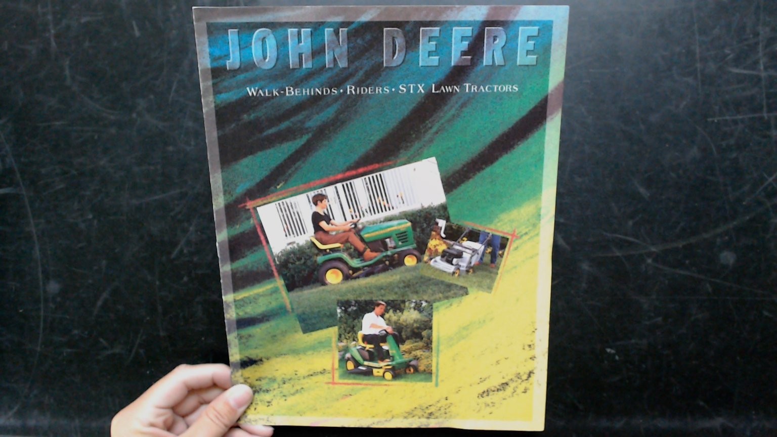 John Deere Brochure Walk-Behind Riders STX Lawn Tractors Vintage