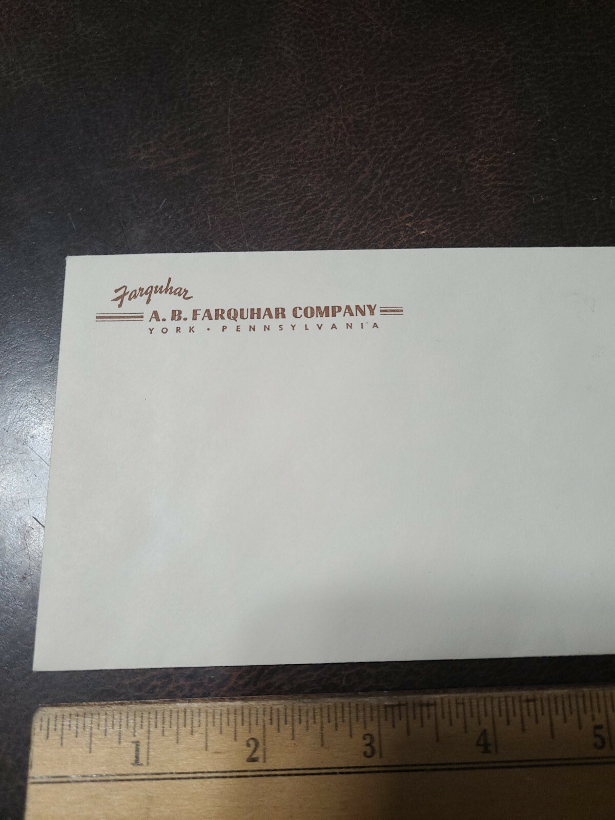 Vintage Unused York Pa A.B. Farquhar Unused Farm Implements Envelope