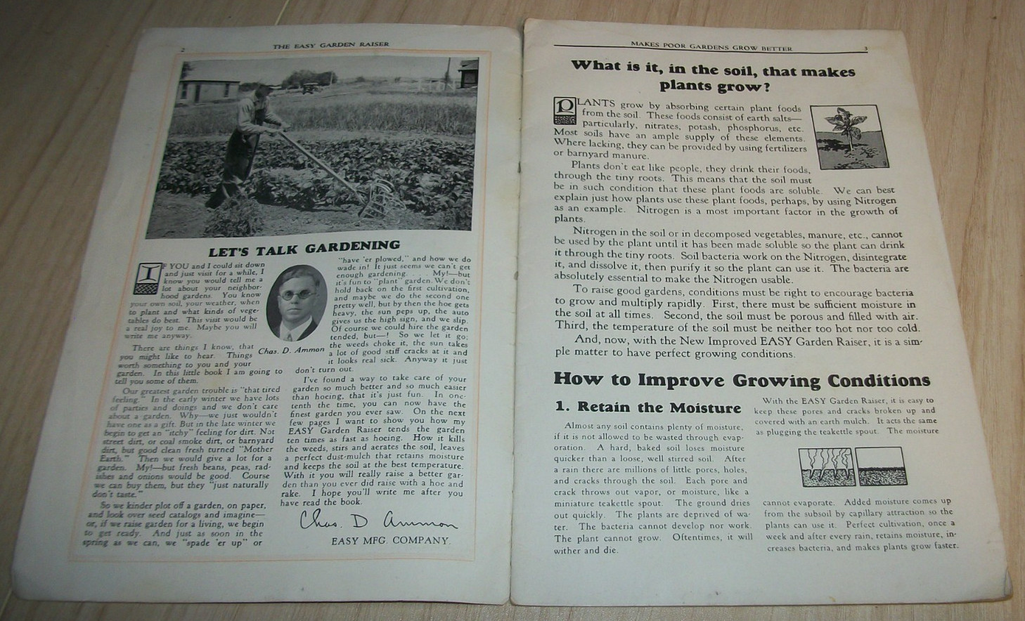VINTAGE 30s-40s BETTER GARDENING BROCHURE EASY MFG. CO. LINCOLN NEBRASKA 19 PAGE