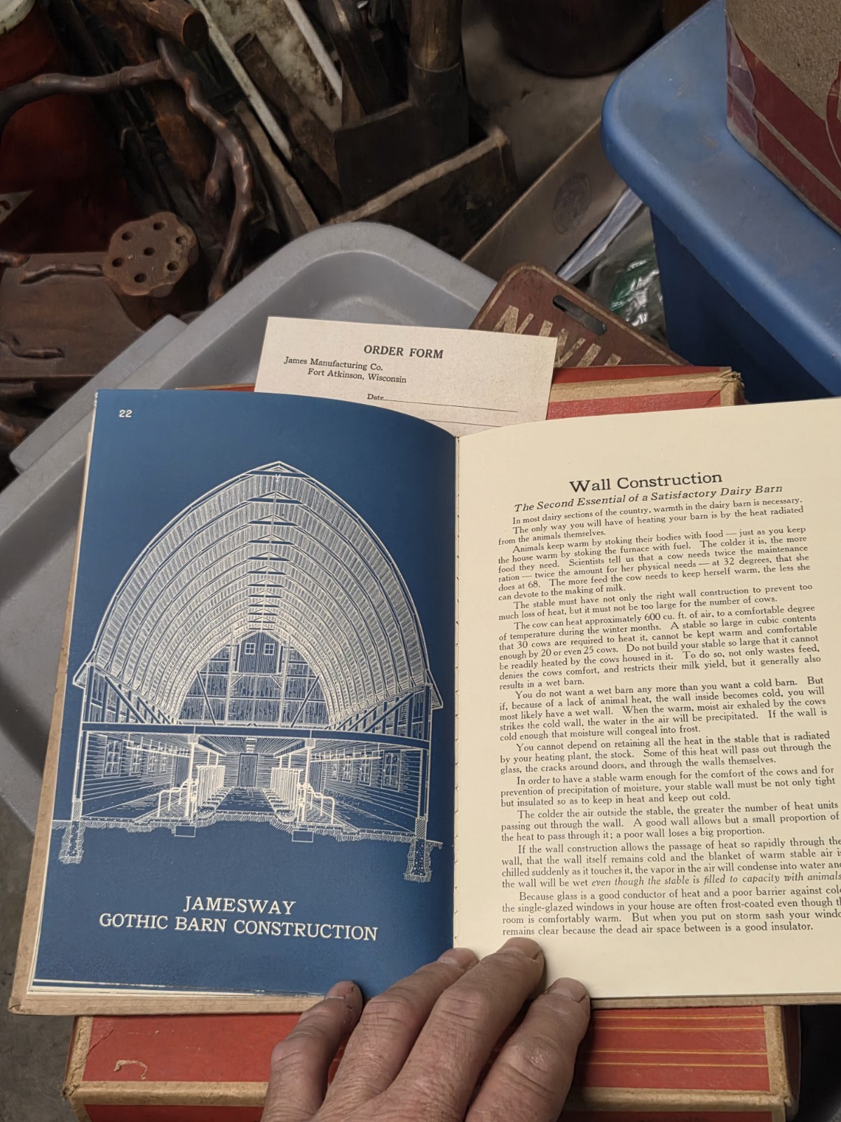 1922 Original Jamesway BETTER BARNS Cattle Livestock Dairy Building Book