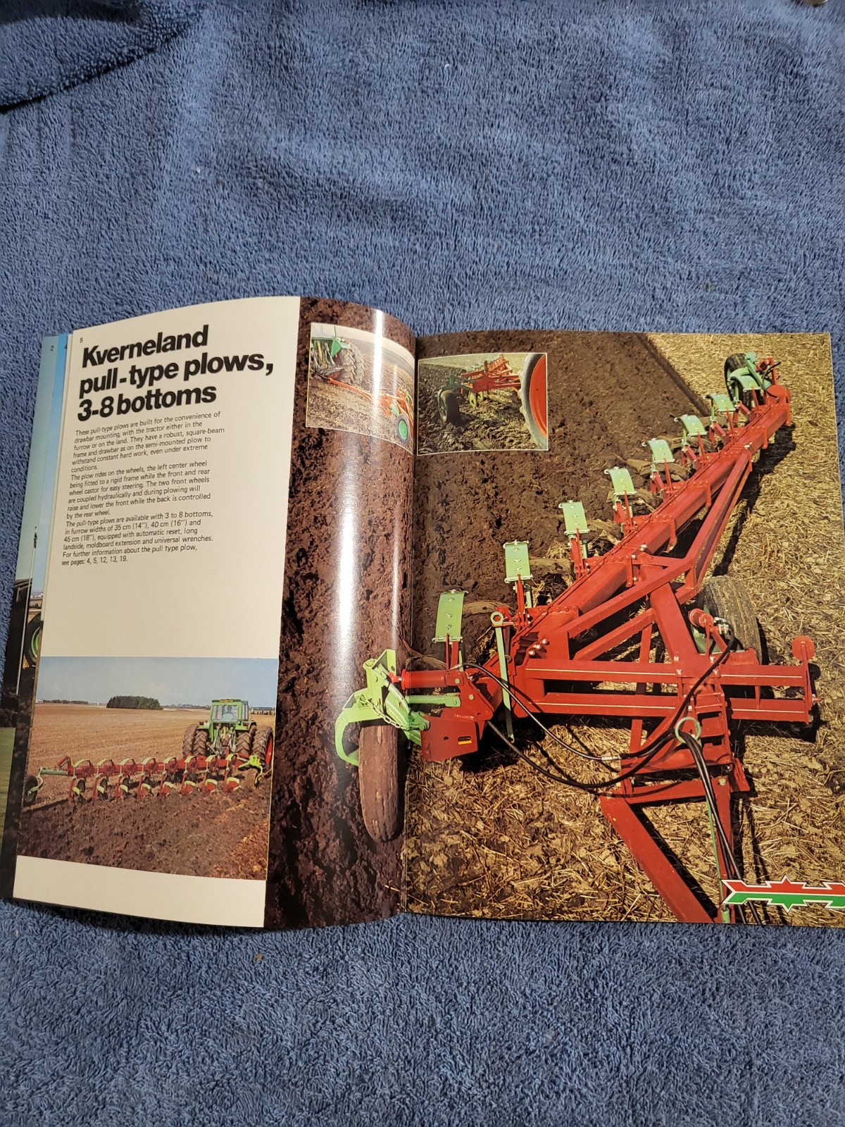 Vintage 1976 KVERNELAND A/S MOLDBOARD PLOWS Sales BROCURE Norway Tractor Farm AG