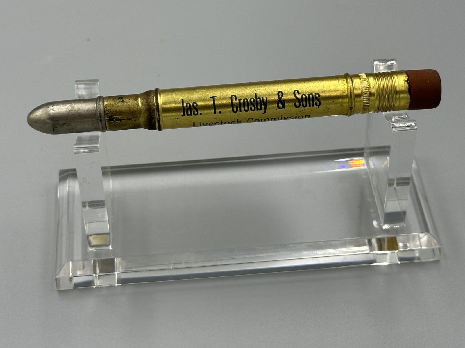 Vintage LIVE STOCK COMMISSION Farm Advertising BULLET PENCIL Minnesota ST PAUL