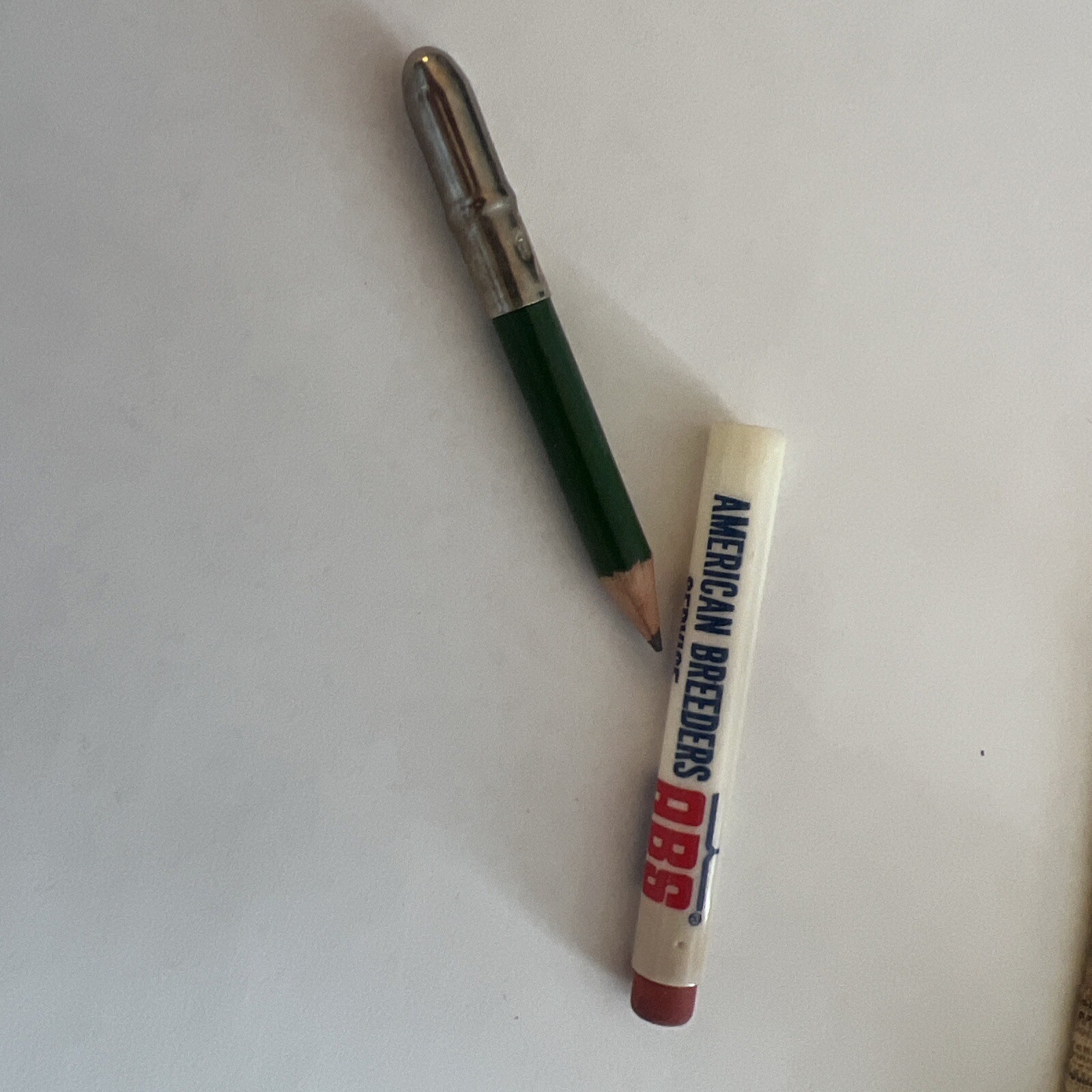 ABS American Breeders Service Bullet Pencil Farm Genetics Vintage Advertising