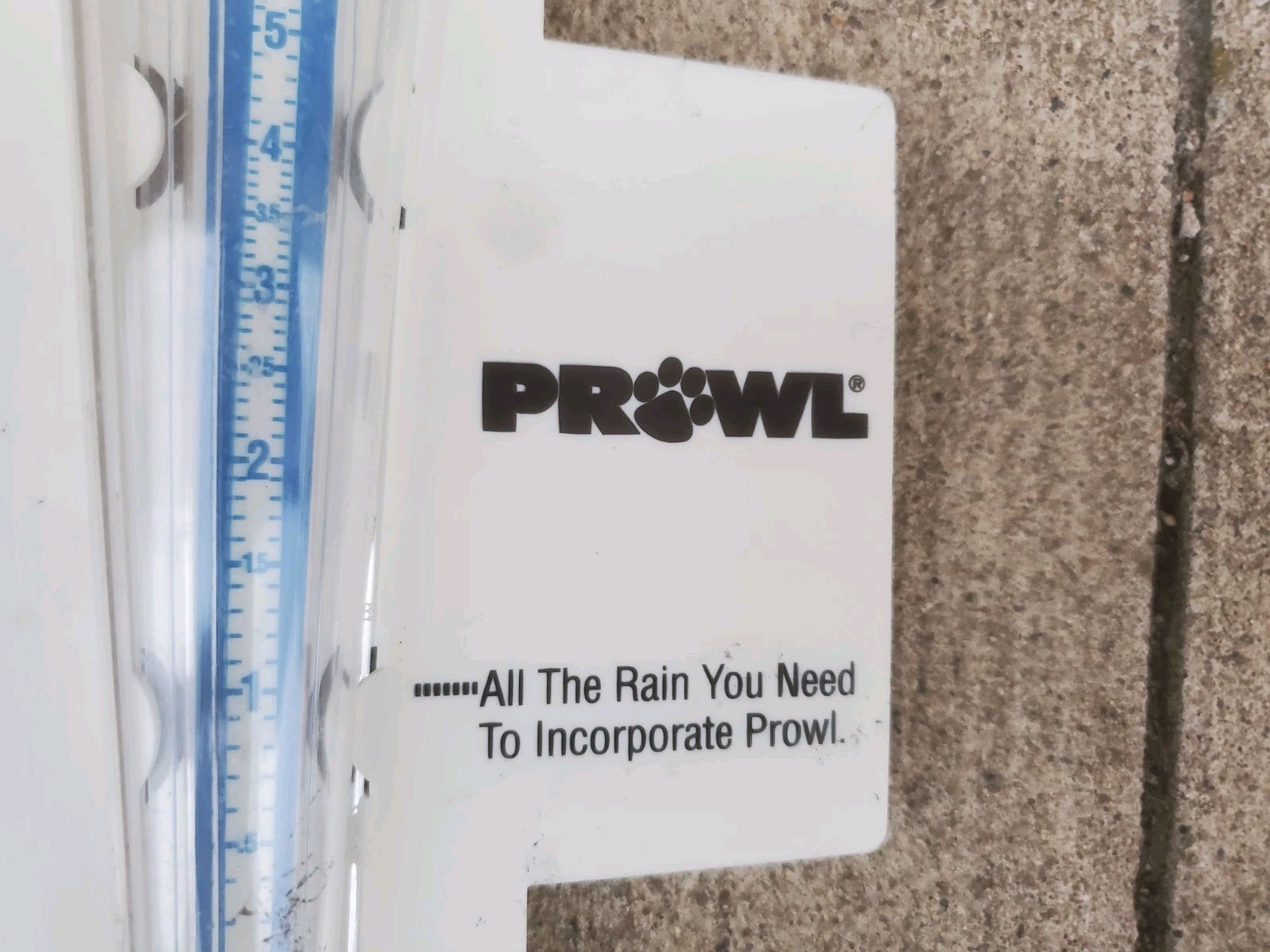 Plastic Rain Guage Prowl Farm Weed Herbicide Corn Soybeans