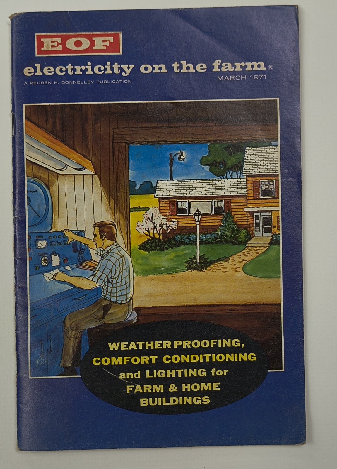 Orig 1971 March Electricity Farm Mag The Bill, Bob & Carl Young Dairy article