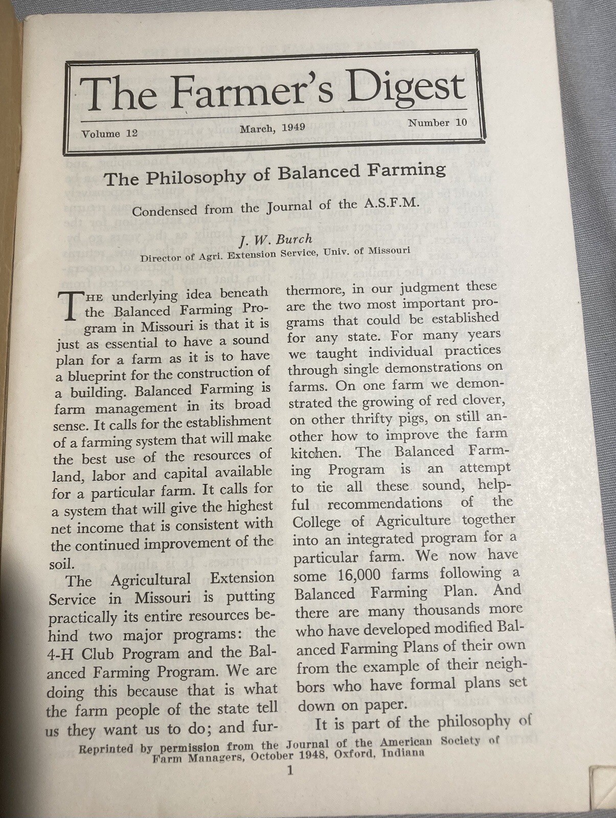 Farmers Digest Magazine March 1949 Lambs Orchard Mulch Kansas Good Will Pork