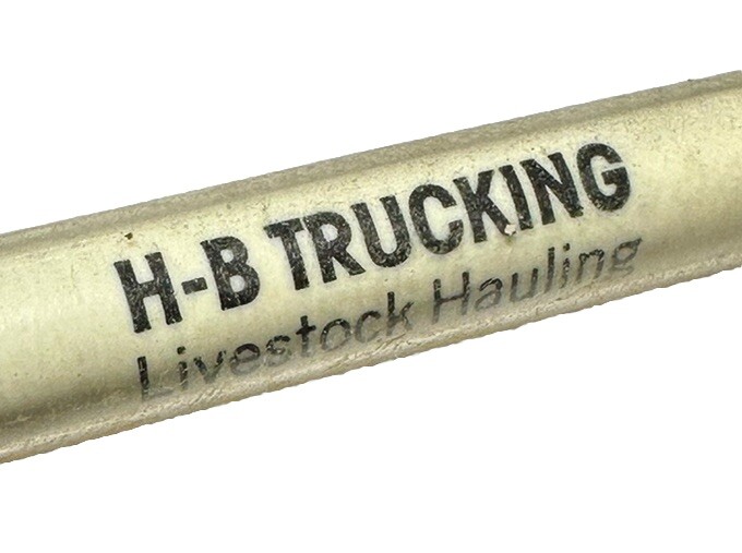 Vintage Cozad Nebraska H-B Trucking Livestock Hauling Farming Ag Farm Truck Pen