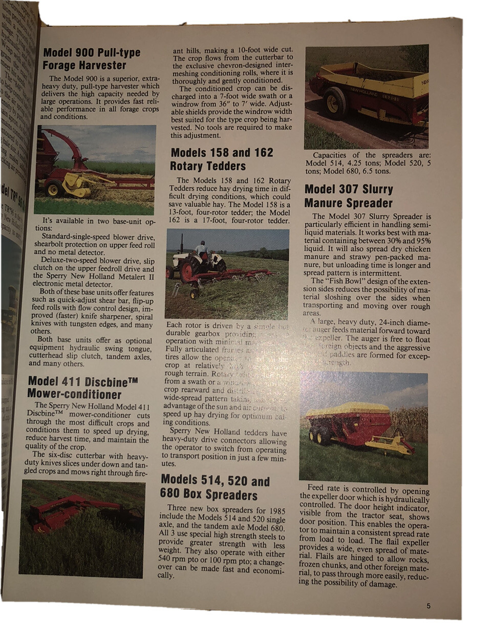 1985 Sperry New Holland News Farming Magazine
