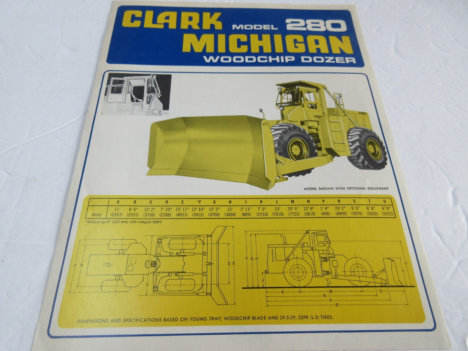 Clark Michigan 280 Woodchip Dozer 2 Page