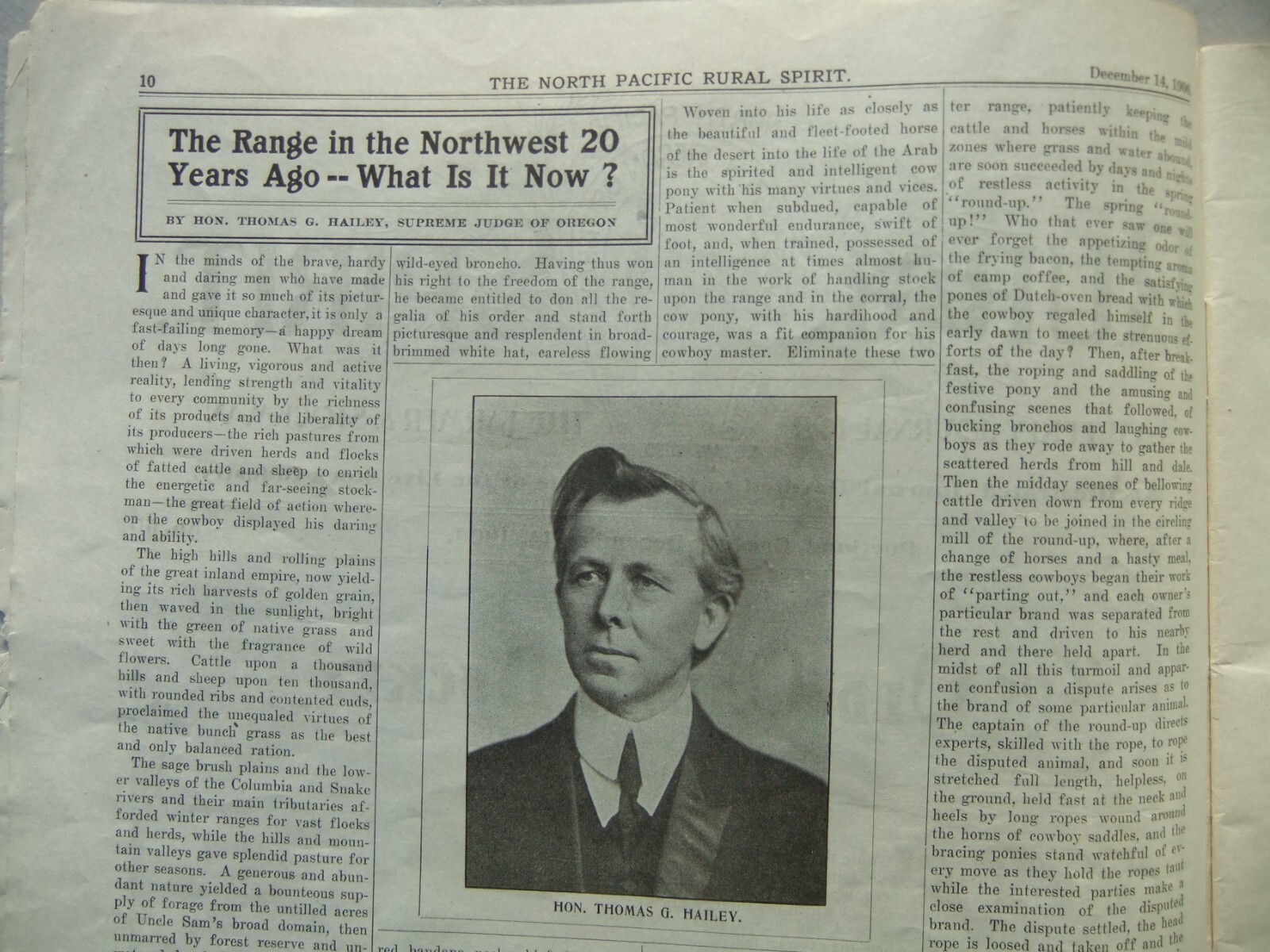 1906 The North Pacific Rural Spirit Journal Portland OR for Farmers & Stockmen