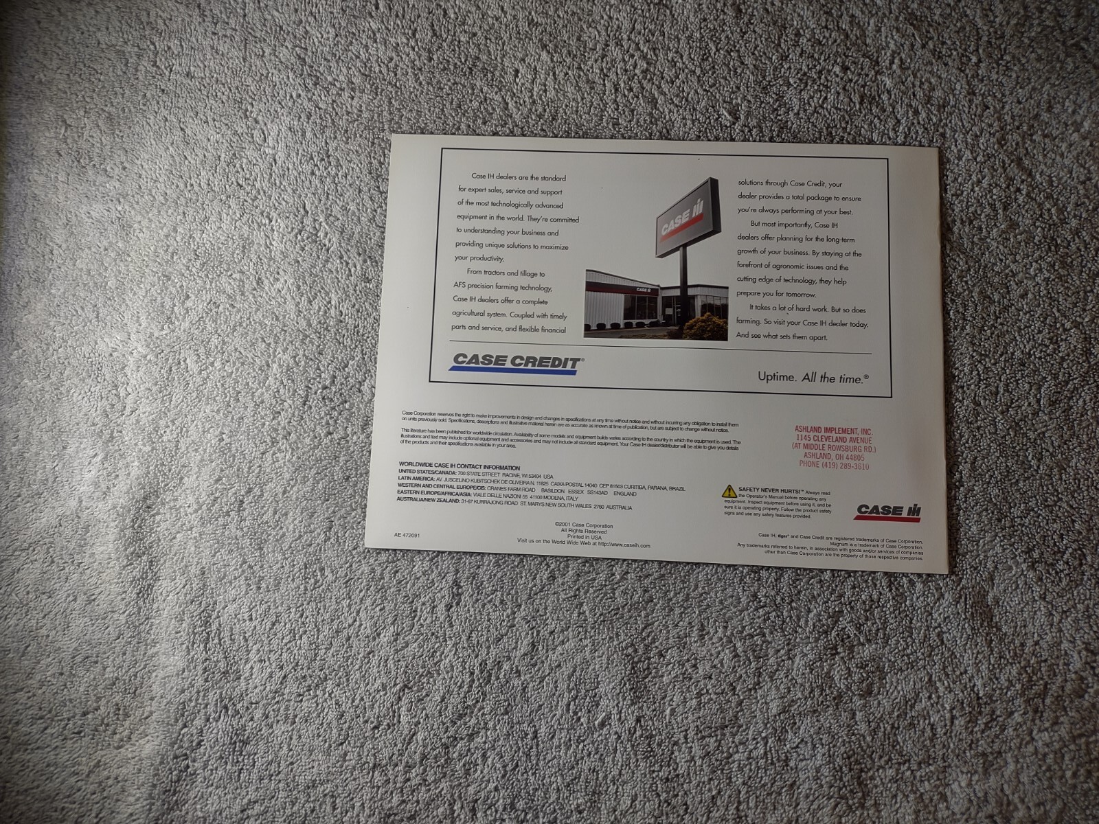 CASE IH 2500 Rip-bed, 2500 Ecolo-till, Sales Brochures. Lot Of 13.