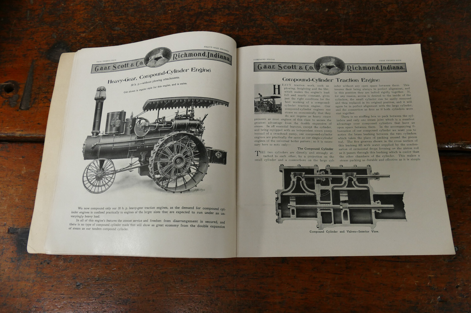 RARE Antique Original 1908 Gaar Scott & Co Tiger Threshing Line Tractor Catalog