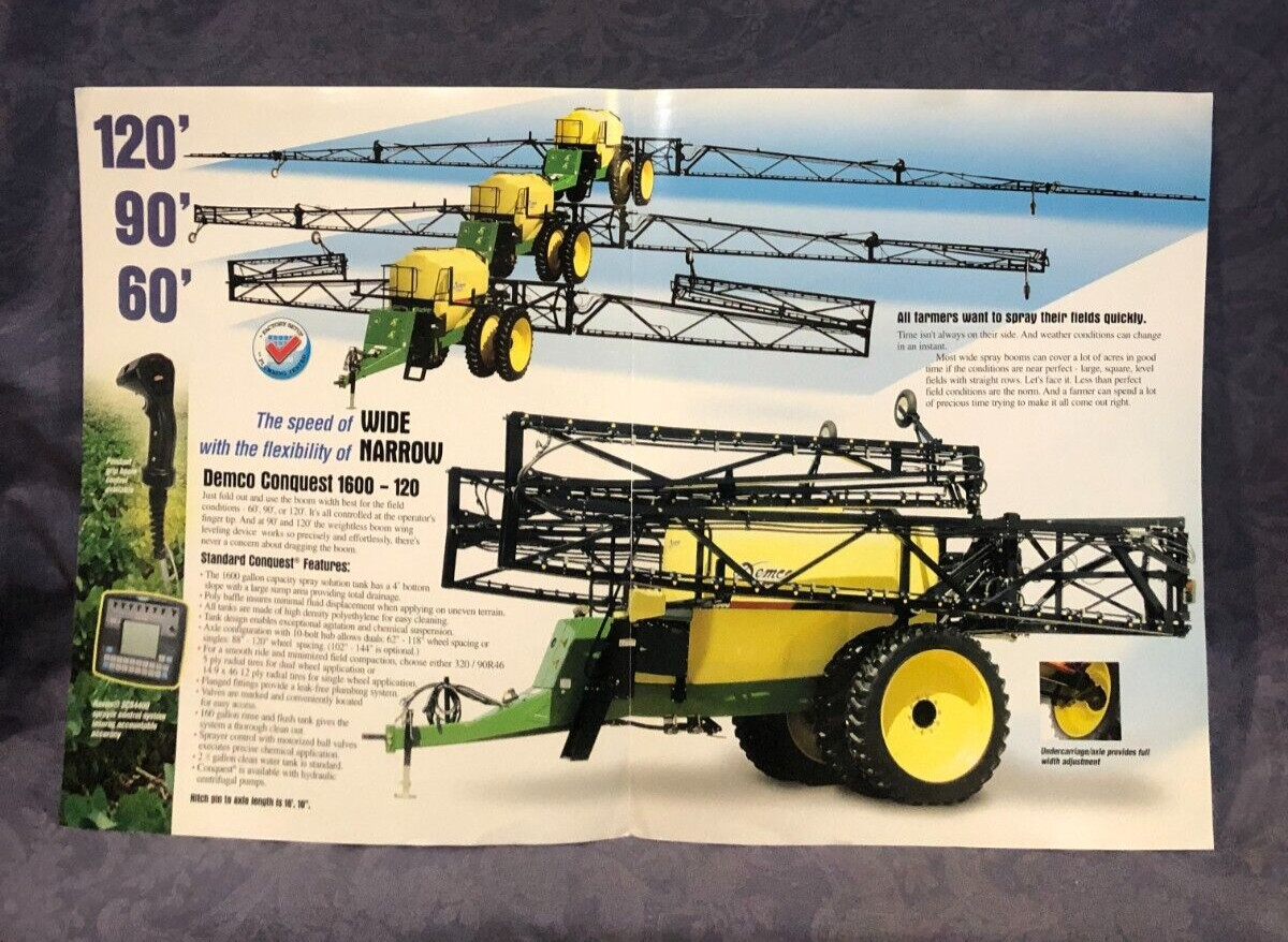 Demco Conquest 1600 Gallon Capacity Sprayer Sales Brochure