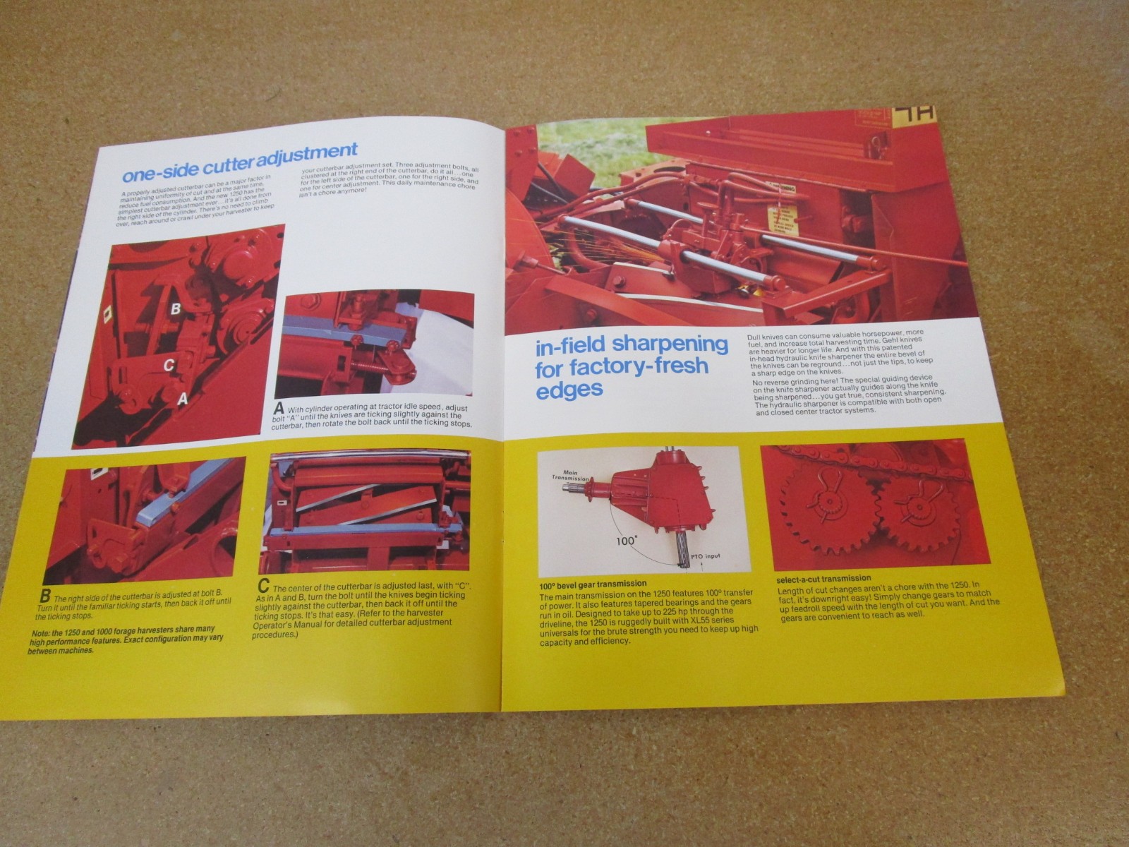 1981 Gehl Forage Harvester 1250 chopper sales brochure 12pg ORIGINAL farm lit