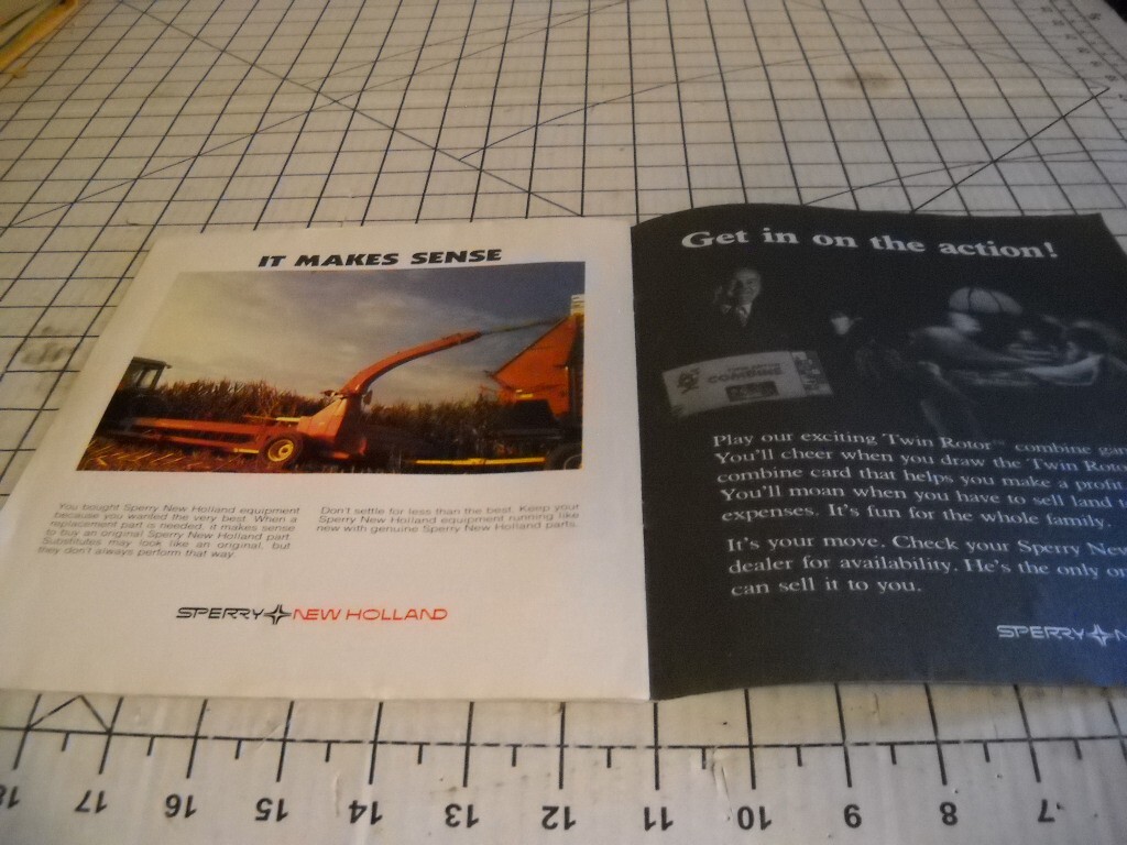 Sperry New Holland News Full Color Magazine Vol 26 No 8. W & W Equipment