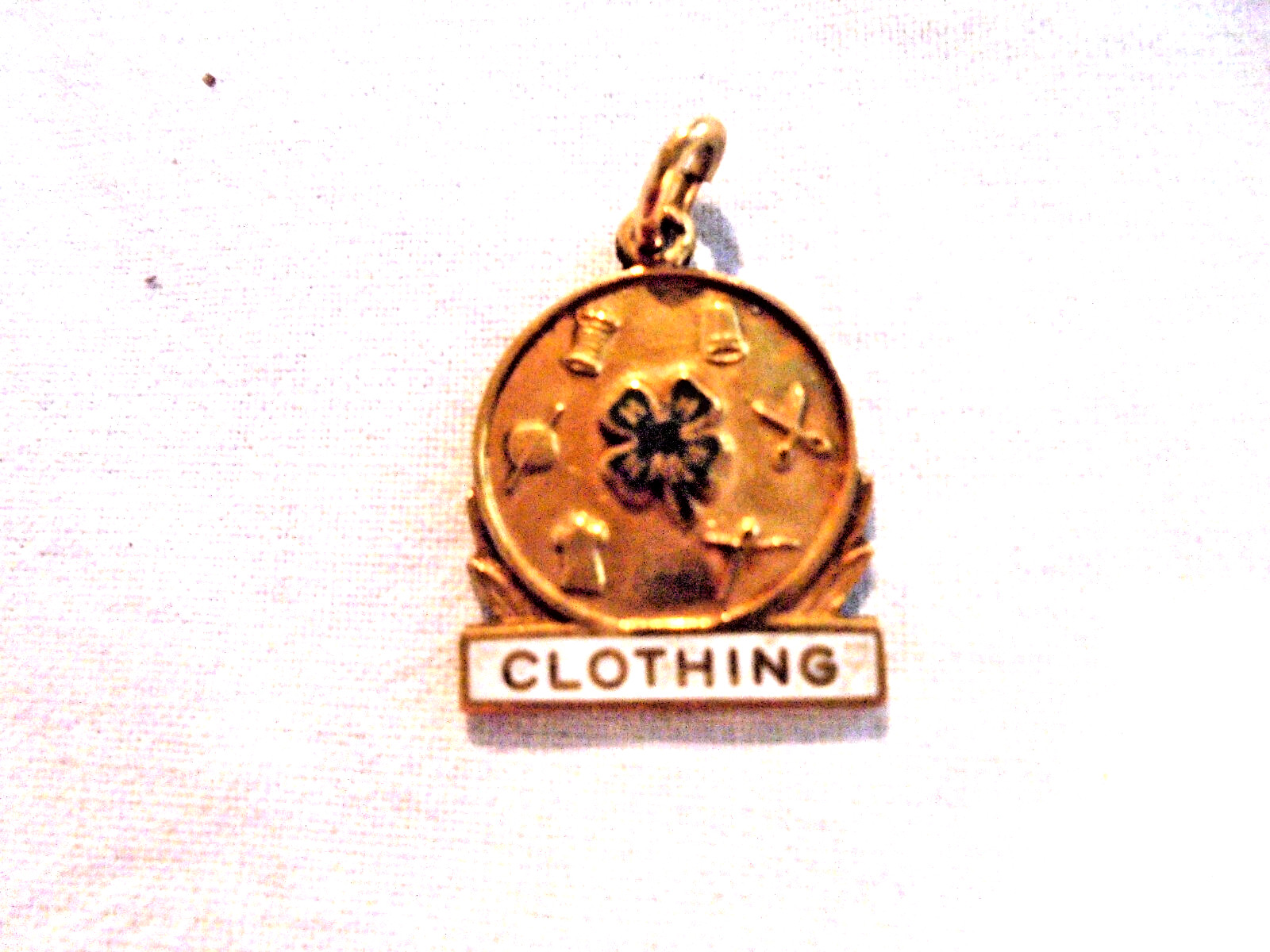 Vintage 4H Club Clothing Gold Filled Charm in the Original Box
