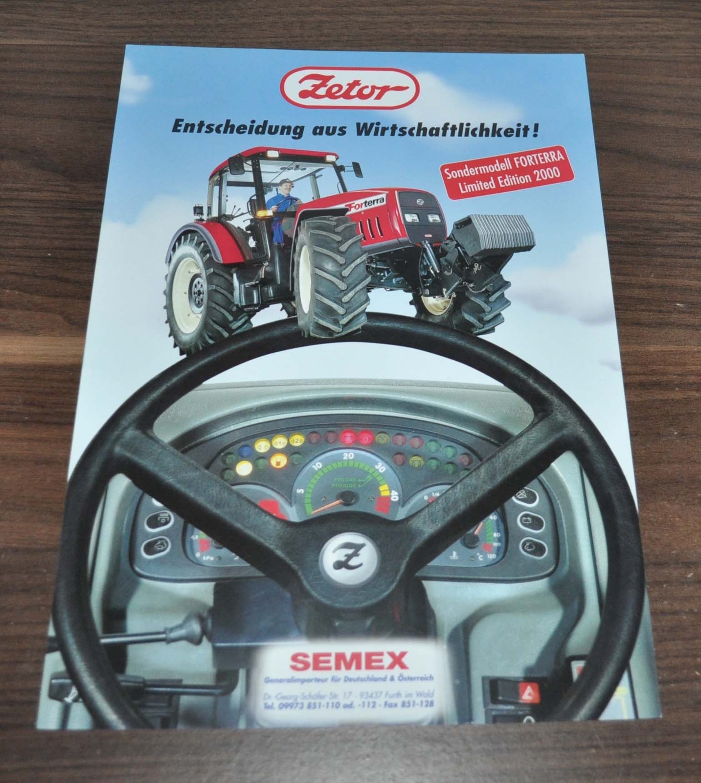 Zetor Forterra Semex Tractor Specification Brochure Prospekt