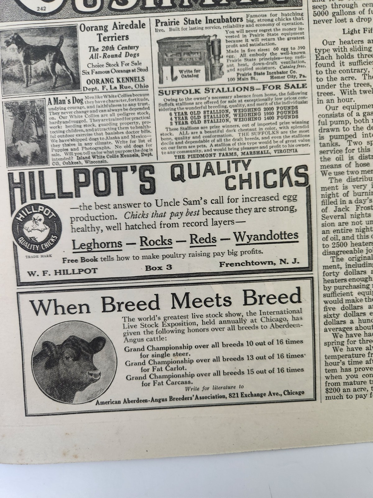 Farming Hayes Four Wheel Planter Galva Illinois Antique 1918 Magazine Print Ad