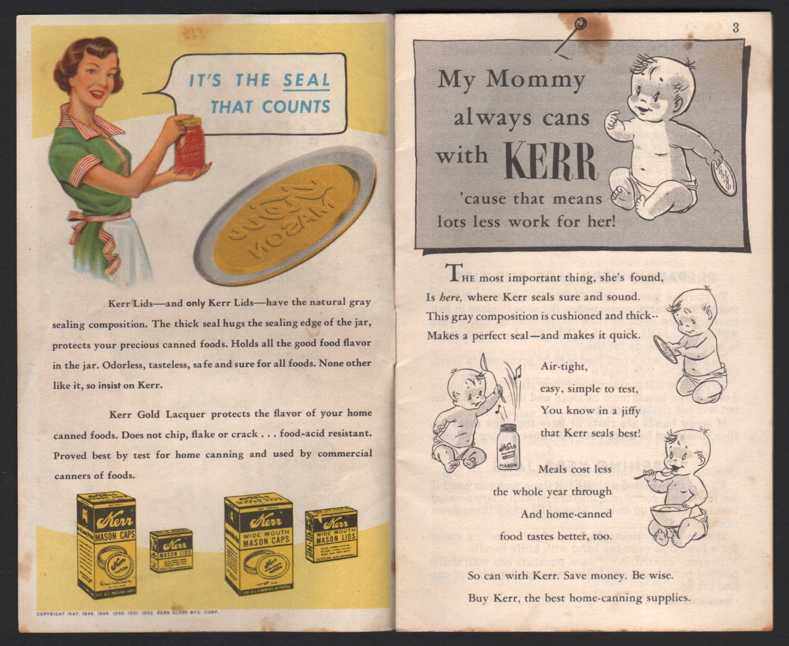 Kerr Home Canning Guide – 1952, Bulletin No. 952