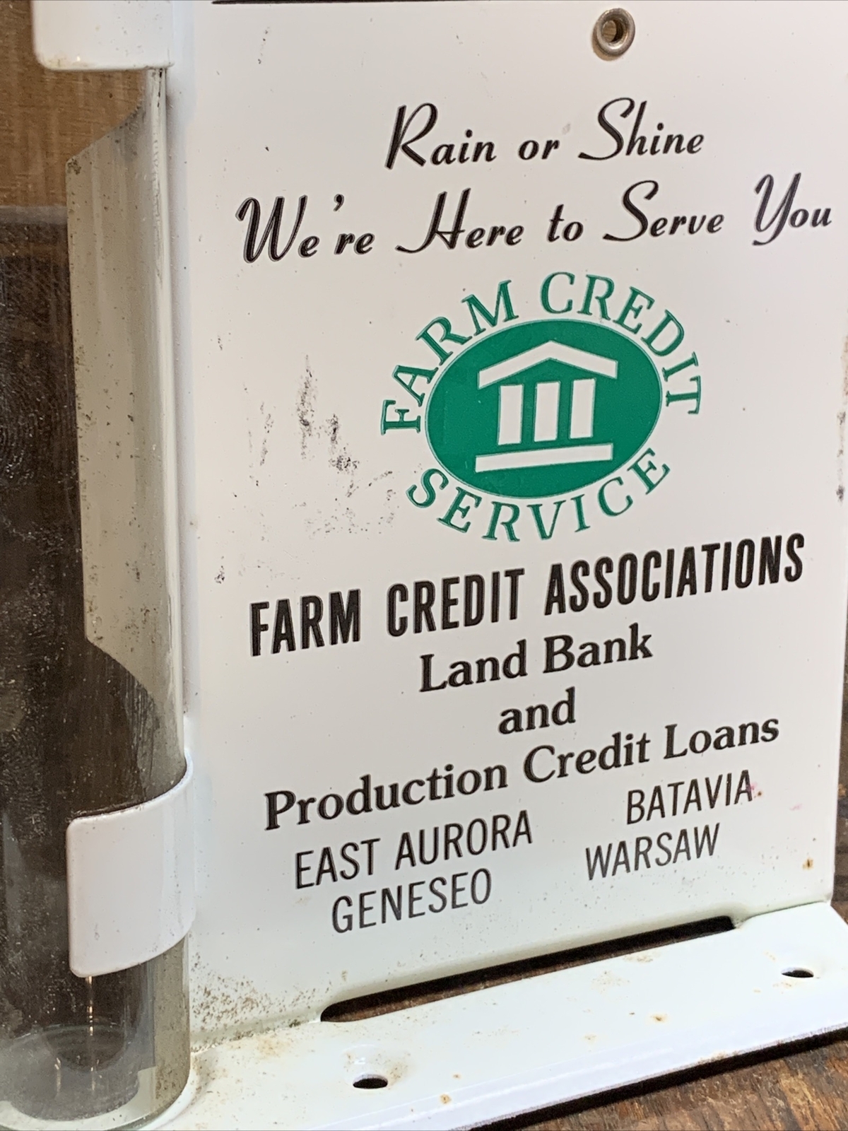 vintage rain gauge farm credit buffalo NY 🦬